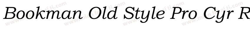 Bookman Old Style Pro Cyr Regular字体转换